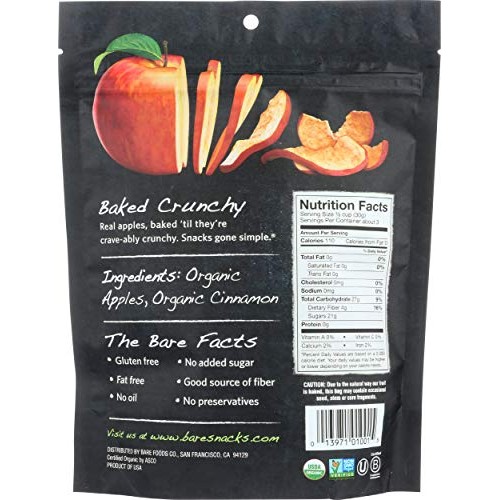 Bare, Fruit Snacks Cinnamon Apple Organic, 3 Ounce