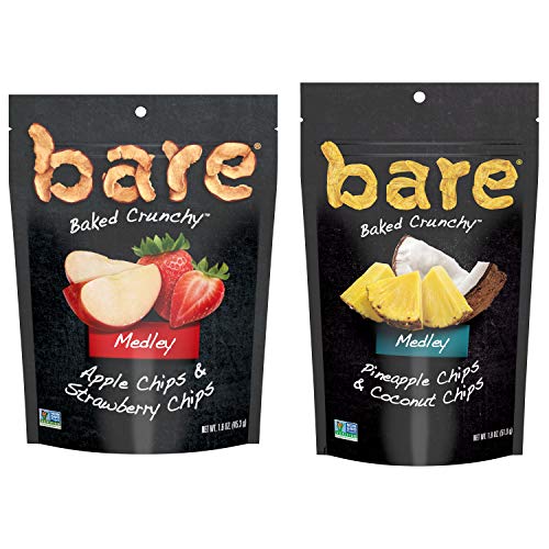 Bare Medleys Fruit Snack Pack, Gluten Free Snacks, Apple Strawbe