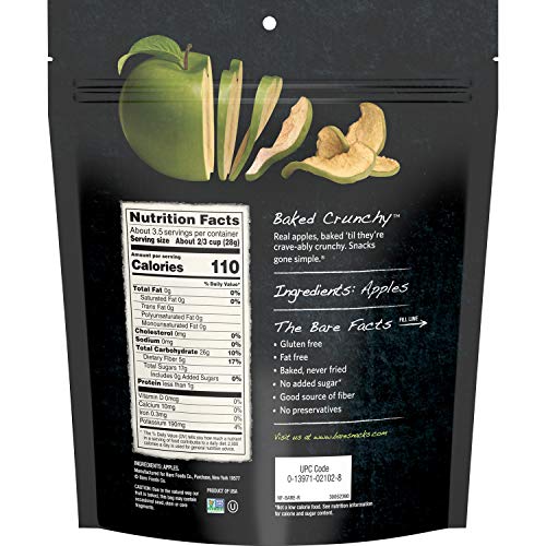 Bare Natural Apple Chips, Granny Smith, Gluten Free + Baked, Mul