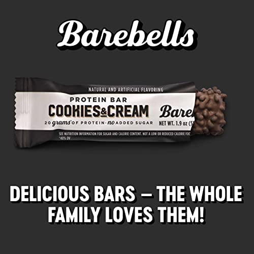 Barebells Protein Bars Cookies &Amp; Cream - 12 Count, 1.9Oz Bars -
