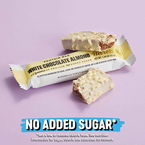 Barebells Protein Bars White Chocolate Almond - 12 Count, 1.9oz ...