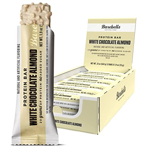 Barebells Protein Bars White Chocolate Almond - 12 Count, 1.9oz ...