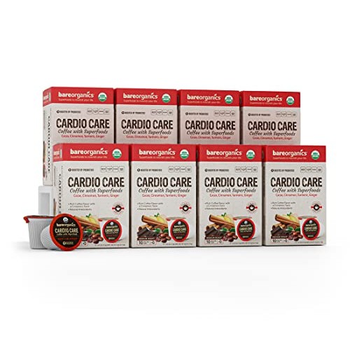 Bare Organics 15947 Cardio Care USDA Organic Coffee Pods, Keurig...