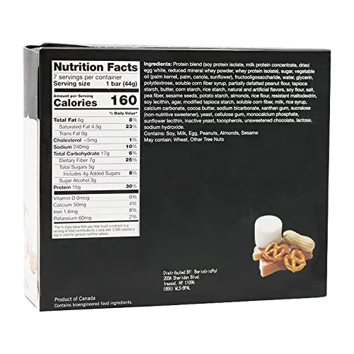 Bariatricpal 15G Protein &Amp; Fiber Bars - Remix Toffee Pretzel P