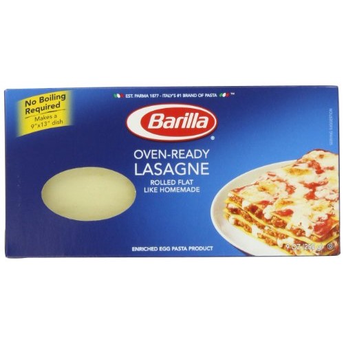 Barilla Pasta, Oven-Ready Lasagne, 9 Ounce Pack Of 4
