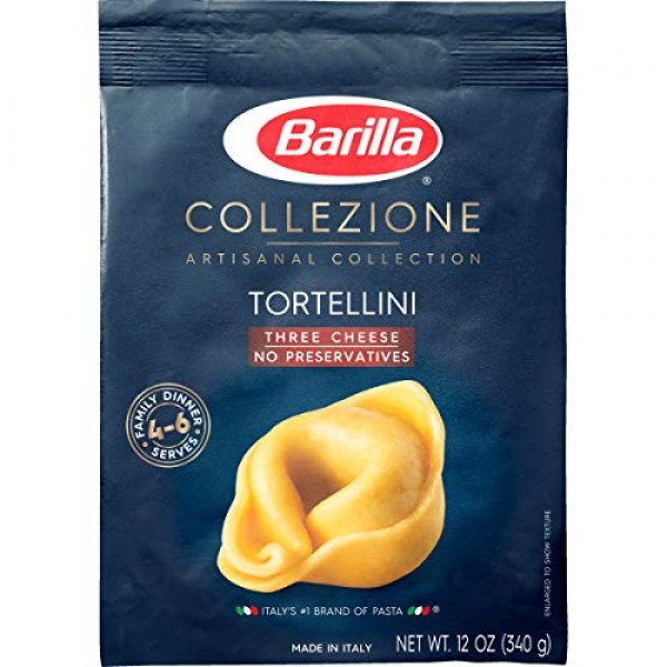 Barilla Collezione Pasta, Three Cheese Tortellini, 12 Ounce