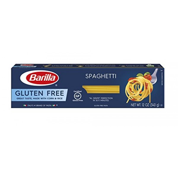 Barilla Gluten Free Pasta, Spaghetti, 12 Ounce Pack of 12
