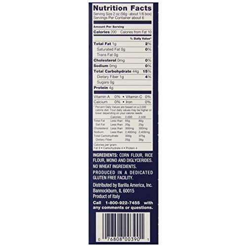 Barilla Gluten Free Pasta, Rotini, 12 Oz