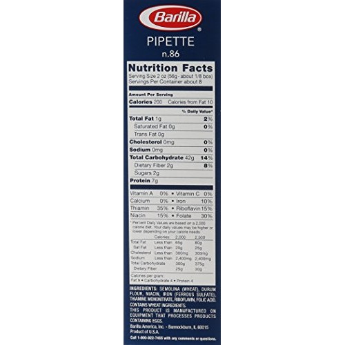 Barilla Pasta, Pipette, 16 Ounce