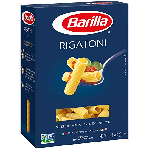 Barilla Pasta, Rigatoni, 16 Ounce Pack Of 12