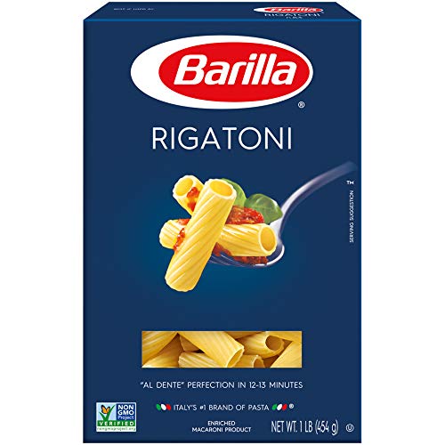 Barilla Pasta, Rigatoni, 16 Ounce Pack Of 12