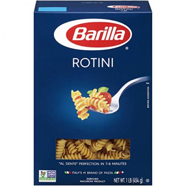 Barilla Pasta, Rotini, 16 Ounce Pack of 12
