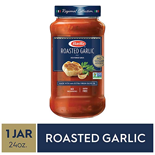 Barilla Premium Pasta Sauce Roasted Garlic, 24 Ounce Jar - No Ad