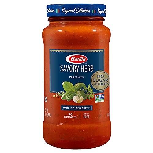Barilla Premium Pasta Sauce Savory Herb, 24 Ounce Jar - No Added
