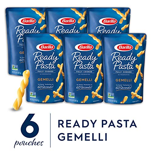 Barilla Ready Pasta, Gemelli Non-Gmo, No Preservatives Pack Of 6 Barilla Ready Pasta, Gemelli Non-Gmo, No Preservatives Pack Of 6