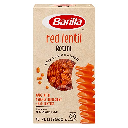 Barilla Red Lentil Rotini Pasta, 8.8 Ounce - Plant Based Protein
