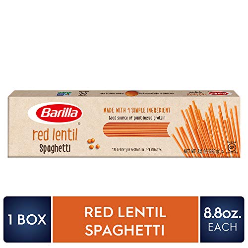 Barilla Red Lentil Spaghetti, 8.8 Ounce - Plant Based Protein Pa