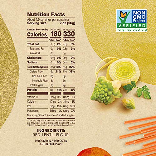 Barilla Red Lentil Spaghetti, 8.8 Ounce - Plant Based Protein Pa