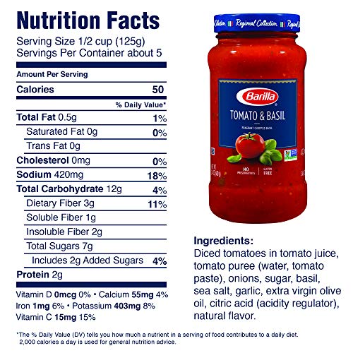 Barilla Tomato &Amp; Basil And Traditional Premium Pasta Sauce Varie