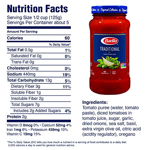 Barilla Tomato &Amp; Basil And Traditional Premium Pasta Sauce Varie