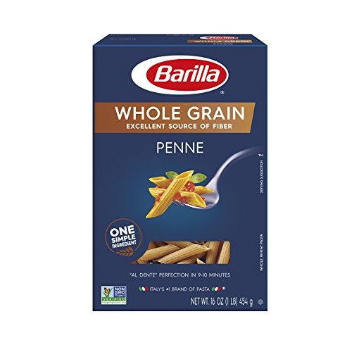 Barilla Whole Grain Pasta, Penne, 16 Ounce Pack Of 8