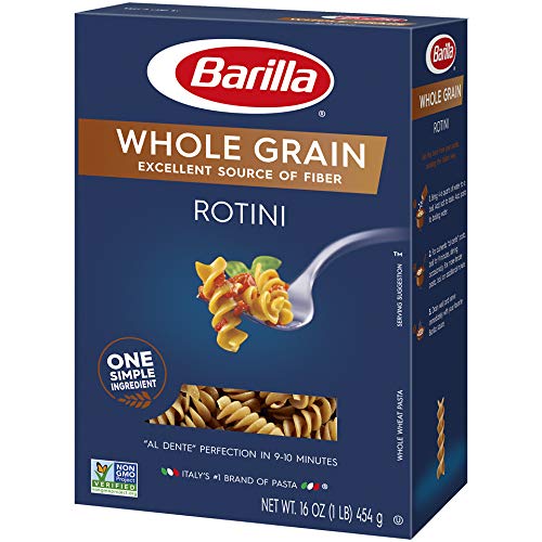 Barilla Whole Grain Pasta, Rotini, 16 Ounce Pack Of 8
