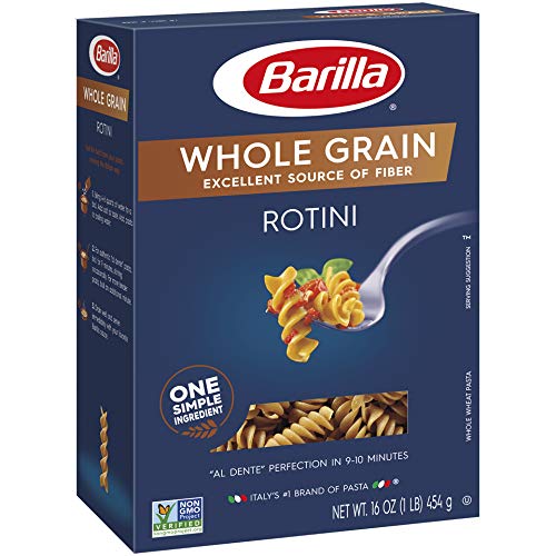 Barilla Whole Grain Pasta, Rotini, 16 Ounce Pack Of 8