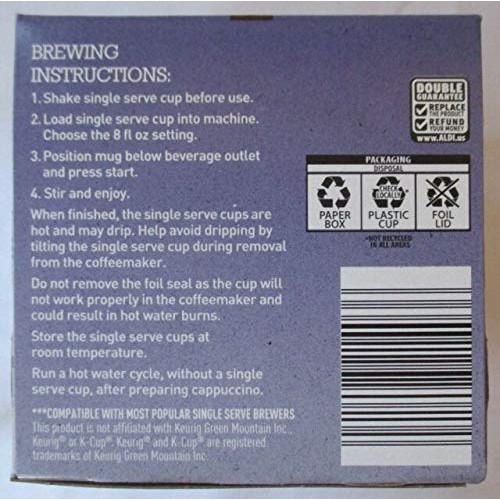 Barissimo Cappuccino Coffee Cocoa Pods 2 Pack K-Cup Compatible