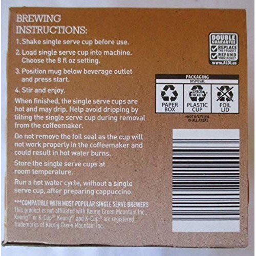 Barissimo Cappuccino Coffee Cocoa Pods 2 Pack K-Cup Compatible