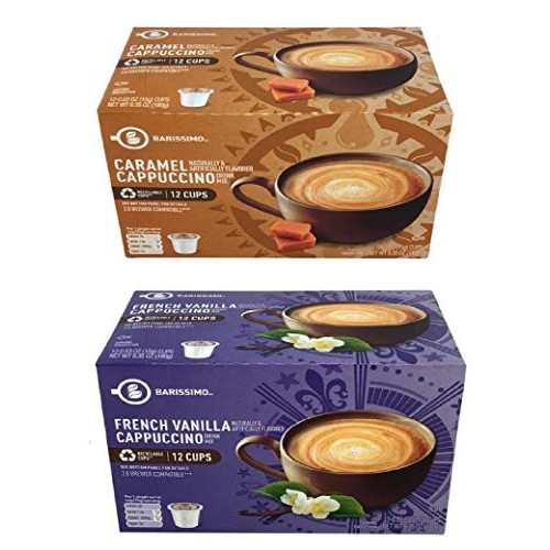 Barissimo Cappuccino Coffee Cocoa Pods 2 Pack K-Cup Compatible