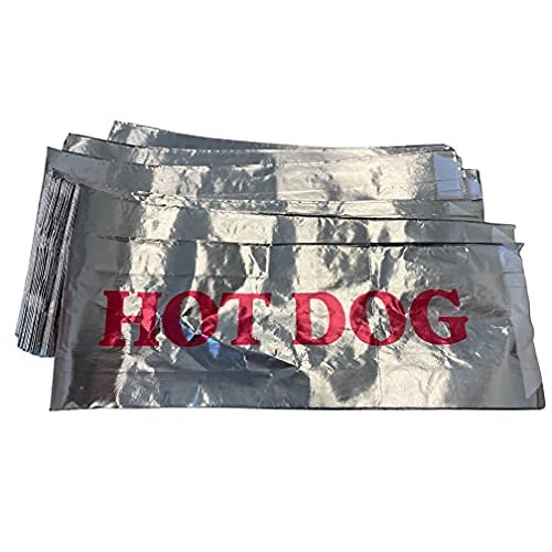 Hot Dog Grease Proof Food Wrapper Bags 50