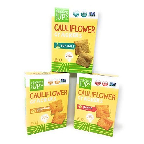 From The Ground Up Cauliflower Cracker Variety Bundle Of Three F