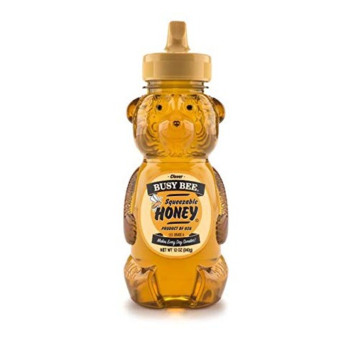 Honey Busy Bee Clover Plastic Handle Jug 4 Case 12 Pound