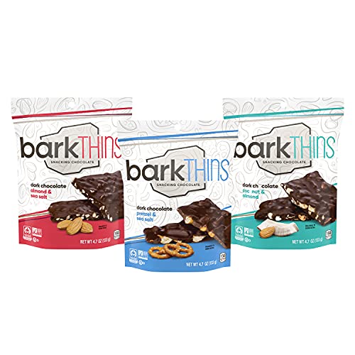Barkthins Almond, Pretzel, Coconut With Almonds Snacking Chocola