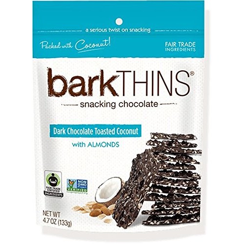 Barkthins Dark Chocolate Toasted Coconut With Almonds, 4.7 Ounce