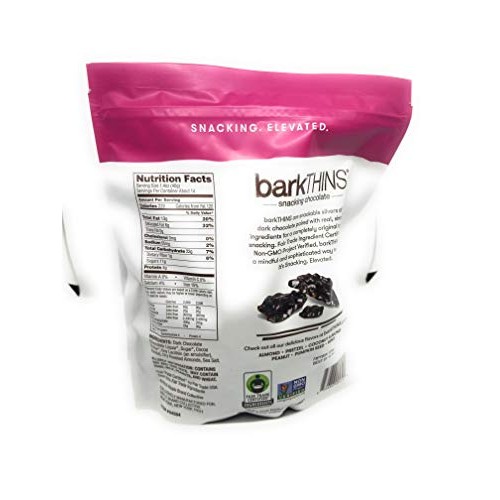 Barkthins Snacking Dark Chocolate Almond Sea Salt, 20Oz