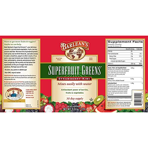 Barleans Superfruit Greens Powder With Antioxidant Power Of Ber
