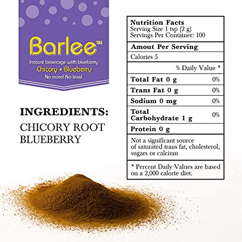 Barlee Coffee Alternative Beverage Blend - Chicory Root Powder -