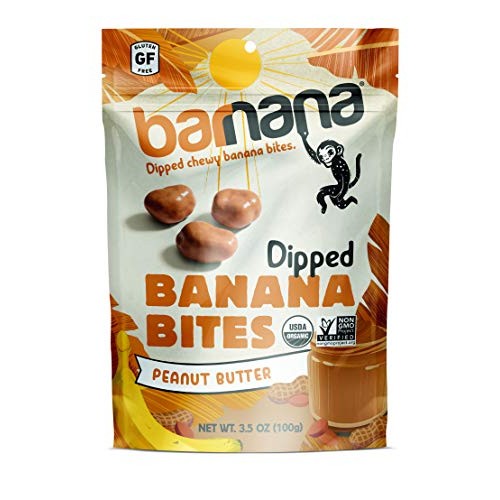 Barnana Organic Chewy Banana Bites - Peanut Butter - 3.5 Ounce,