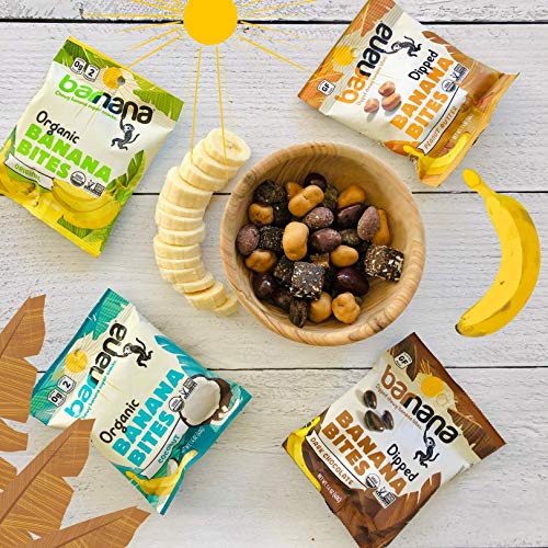 Barnana Organic Chewy Banana Bites, Peanut Butter Banana Flavor,