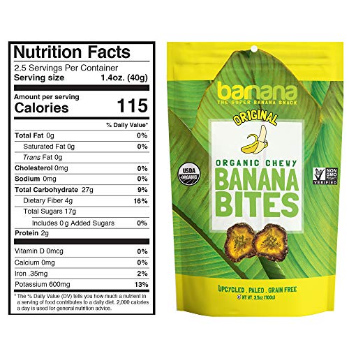 Barnana Organic Chewy Banana Bites - Variety - 3.5 Ounce, 3 Pack