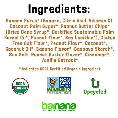 Barnana Organic Crunchy Banana Brittle - Peanut Butter, 3.5 Ounc