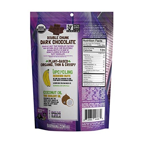 Barnana Organic Crunchy Banana Cookie Brittle - Double Chunk Dar