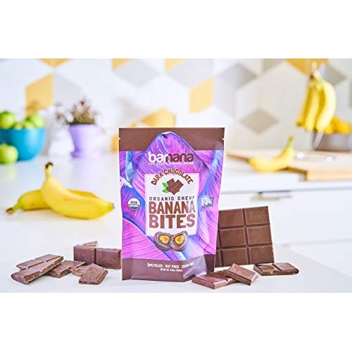 Barnana Organic Dark Chocolate Chewy Banana Bites - 3.5 Ounce, 3