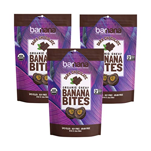 Barnana Organic Dark Chocolate Chewy Banana Bites - 3.5 Ounce, 3