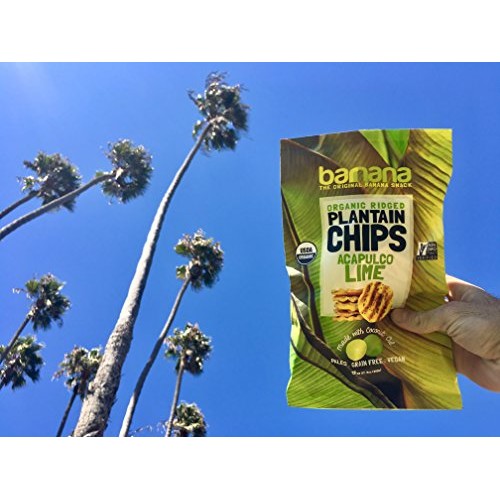 Barnana Organic Plantain Chips - Acapulco Lime - 5 Ounce, 8 Pack