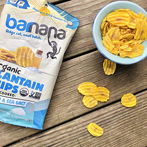 Barnana Organic Plantain Chips, Salt & Vinegar Paleo & Vegan Rid...