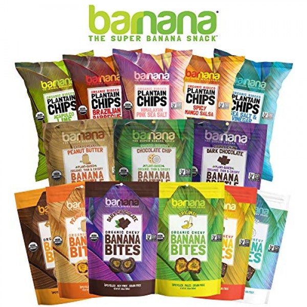 Barnana Organic Plantain Chips - Sea Salt & Vinegar - 5 Ounce, 5...