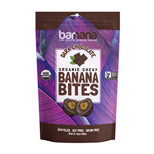 Barnana Organic Chewy Banana Bites - Dark Chocolate - 3.5 Ounce