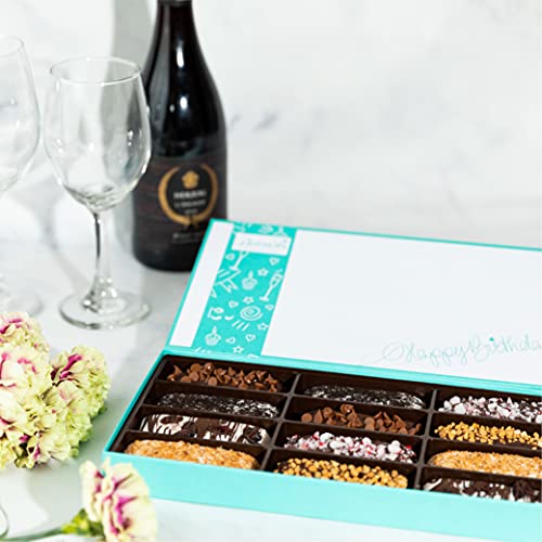 Barnett’s Birthday Chocolate Biscotti Gift Basket for Women & Me...